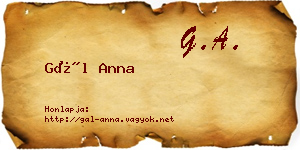 Gál Anna névjegykártya